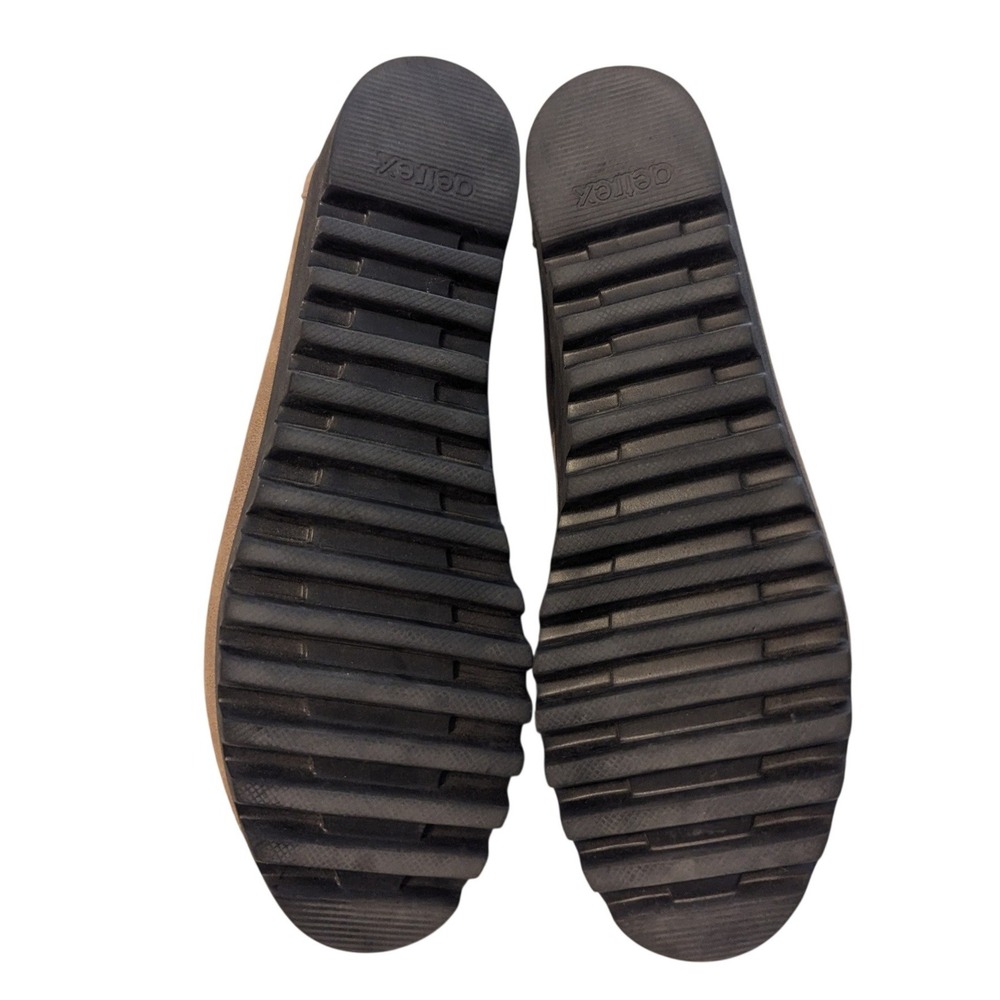 Aetrex Women's 8.5 Brianna Ballet Flats Taupe Brown Leather Orthotic Slip-On - Picture 5 of 8